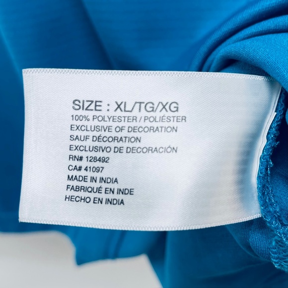 COPY - GREG NORMAN Shirt Size XL Men’s Royal Blue Striped Play Dry Quick Dry Go… - Picture 8 of 9